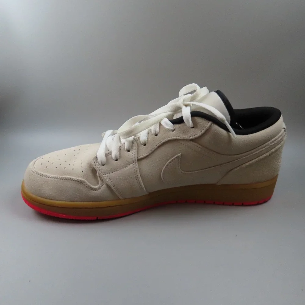 Nike Air Jordan 1 Retro Low Gray White Gum Hyper Pink 553558-119 Men's Size‎ 12